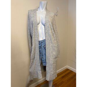 Banana Republic Knee Length Cardigan Duster Sweater Pockets Size M Wool Blend